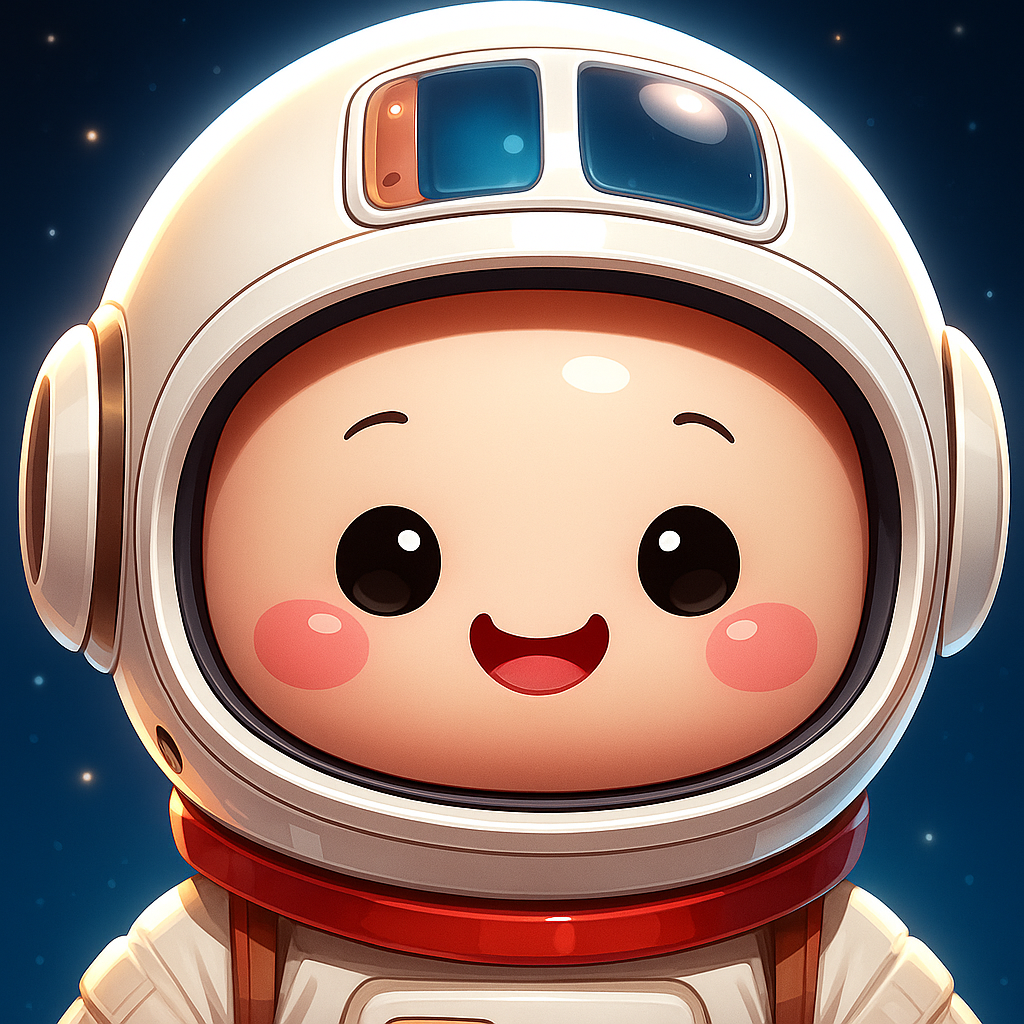 宇宙飛行士の正面